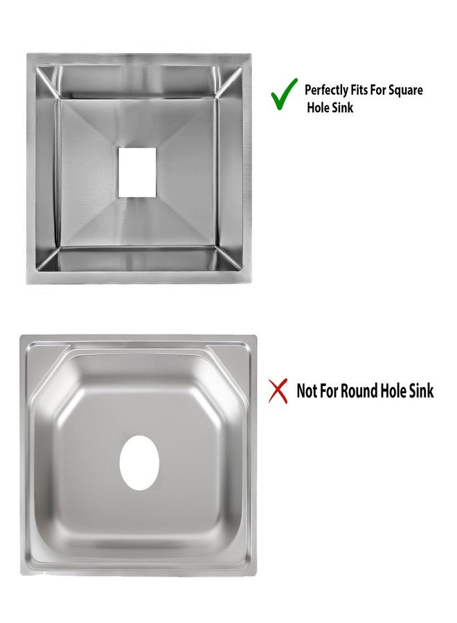 Messina Premium Square Waste Coupling for Kitchen Sinks - Efficient Drainage System. - Image 2
