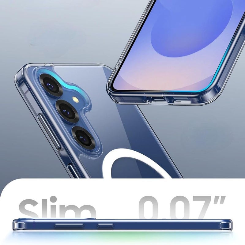 ShieldTech Back Case Cover for Samsung Galaxy S25 5G | Mag-Safe Compatible | Transparent Mobile Phone Case Cover for Samsung Galaxy S 25 5G / Samsung S 25 5G | TPU Transparent Back Cover Case - Image 2