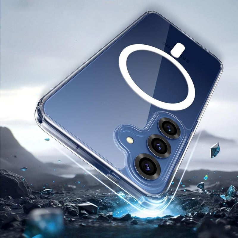 ShieldTech Back Case Cover for Samsung Galaxy S25 5G | Mag-Safe Compatible | Transparent Mobile Phone Case Cover for Samsung Galaxy S 25 5G / Samsung S 25 5G | TPU Transparent Back Cover Case - Image 4