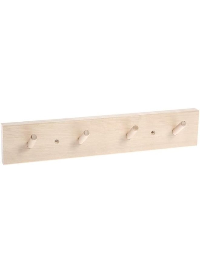 Iris Hantverk Birch Wall Rack 4 Hook Design - Image 2