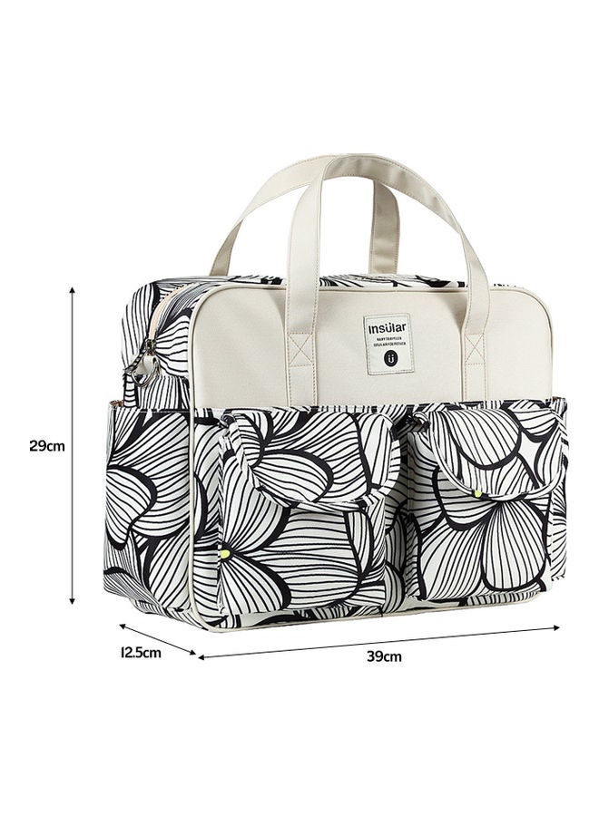 Floral Printed Baby Diaper Handbag - Image 3