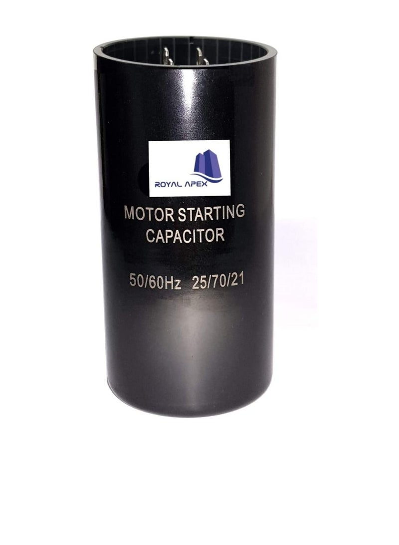 High Quality 2 Pin Cylinder Shaped Motor Starting Capacitor Black (270-324 MFD (270-324µF)) - Image 2