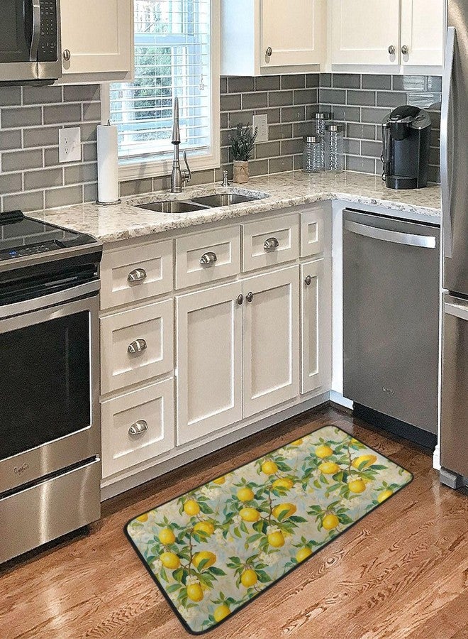 ALAZA Kitchen Mats, Lemon Print Flower Floor Mat for Kitchen, Bathroom, Bedroom, 39x20 inch - Image 5