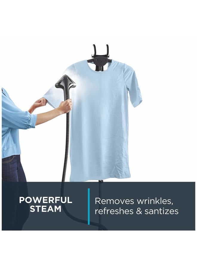 Rowenta , Steamer for Clothes, Pro Style Full Size Steamer with 45 second heat-up & Removable 50 oz Water Tank, 1500 Watts, Included Clips to Hang Clothes, Ironing, Black Clothes Steamer, IS2461 - Image 4