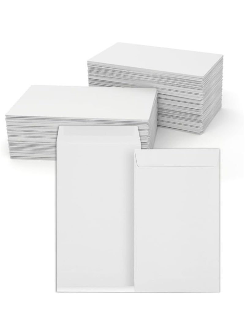 MARKQ (500 حزمة) أظرف عملة بيضاء 6” × 4” أظرف كرافت ذاتية اللصق للبذور للأغراض الصغيرة، الأجزاء، الأجور، الملاحظات، الخرز، الحديقة، المكتب - Image 1