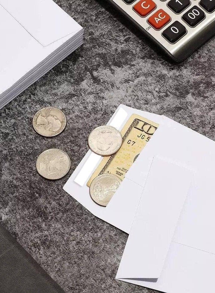 MARKQ (500 حزمة) أظرف عملة بيضاء 6” × 4” أظرف كرافت ذاتية اللصق للبذور للأغراض الصغيرة، الأجزاء، الأجور، الملاحظات، الخرز، الحديقة، المكتب - Image 2