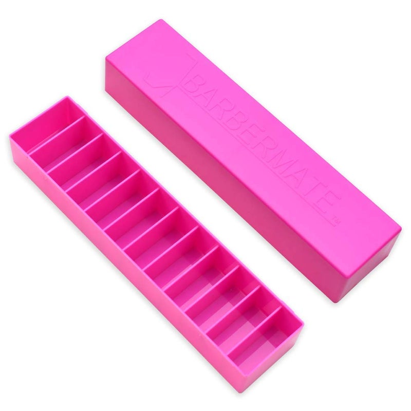 Barber Mate 3 Pack Pink ® Blade Caddy with Detachable Lid - Image 2