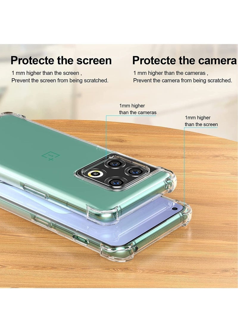Raxoom Case for OnePlus 10 Pro Case Cover Clear Back Air Cushion Soft Silicone Shockproof Anti-Scratch Protective Bumper Shell Corner for One Plus 10 Pro - Image 3