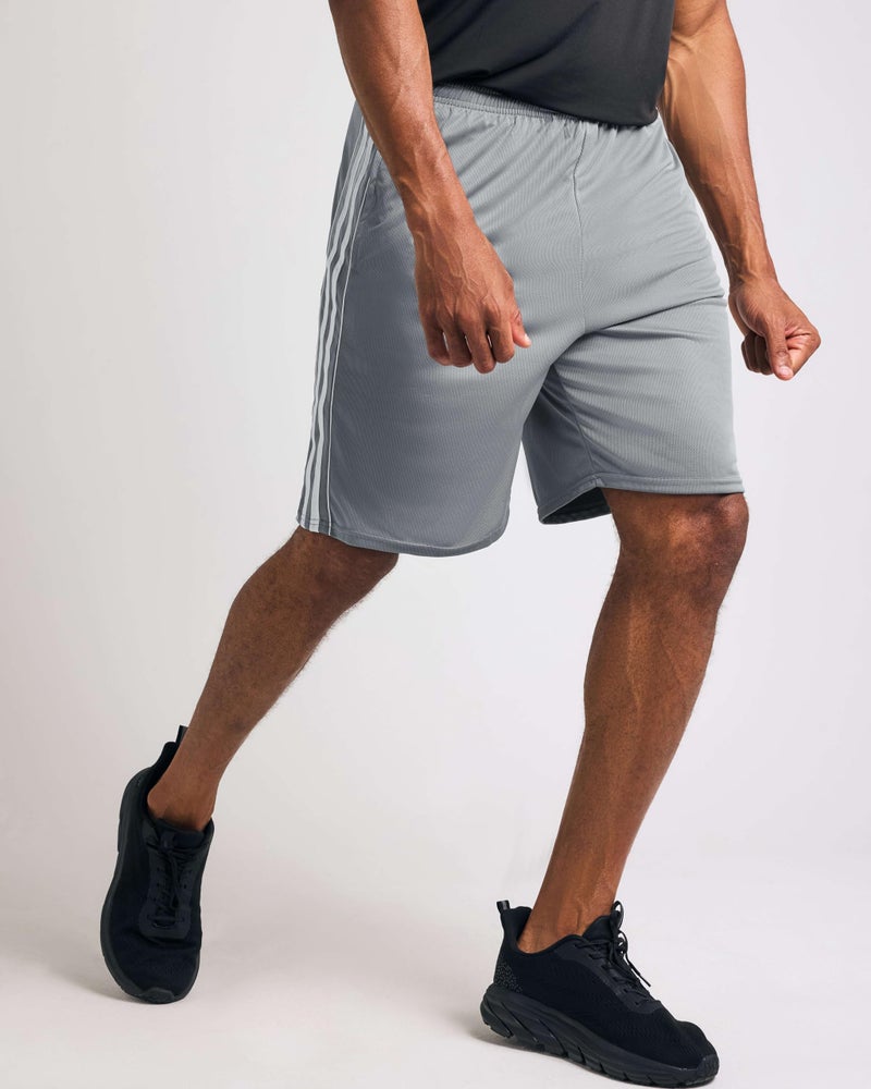 REALESSENTIALS Real Essentials 5 Pack: Men’s 9" Mesh Shorts – Athletic Gym, Workout, Basketball, Running, Casual Lounge Activewear Pockets, Set 5,M - Image 2