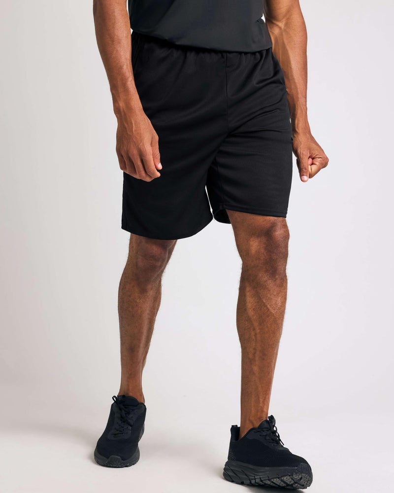 REALESSENTIALS Real Essentials 5 Pack: Men’s 9" Mesh Shorts – Athletic Gym, Workout, Basketball, Running, Casual Lounge Activewear Pockets, Set 5,M - Image 3