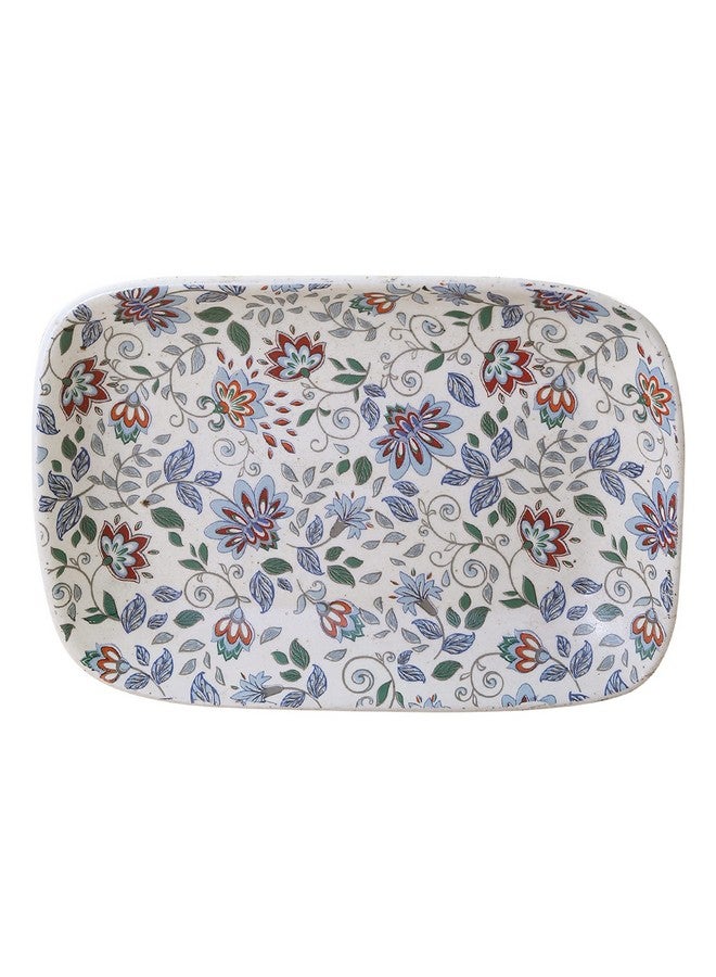 miah decor Miah Décor MD-283 Miah Decor HandcraftedMidsummer Night's Dream Collection- Stoneware Platters -Set of 2 - Image 3