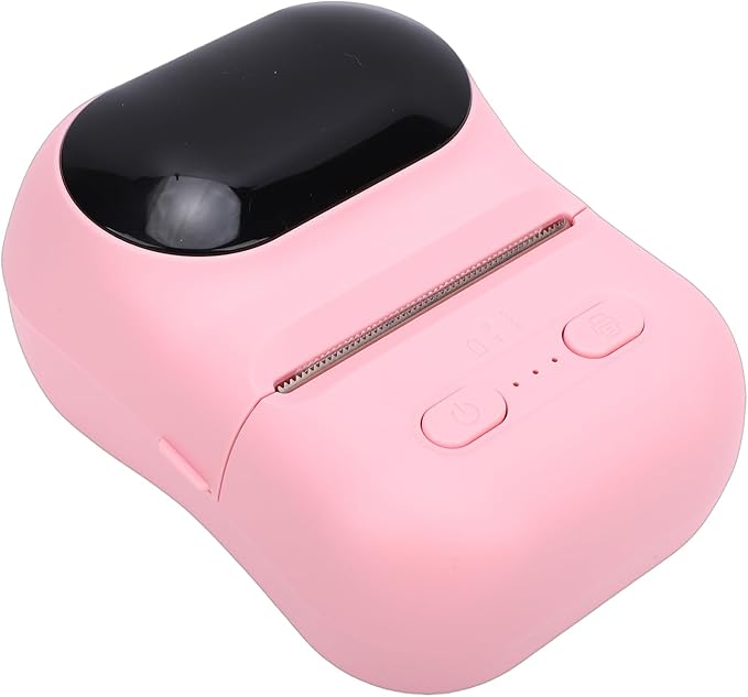 Pink Mini Thermal Sticker Printer Portable Inkless Sticker Maker For Notes Photos - Image 1