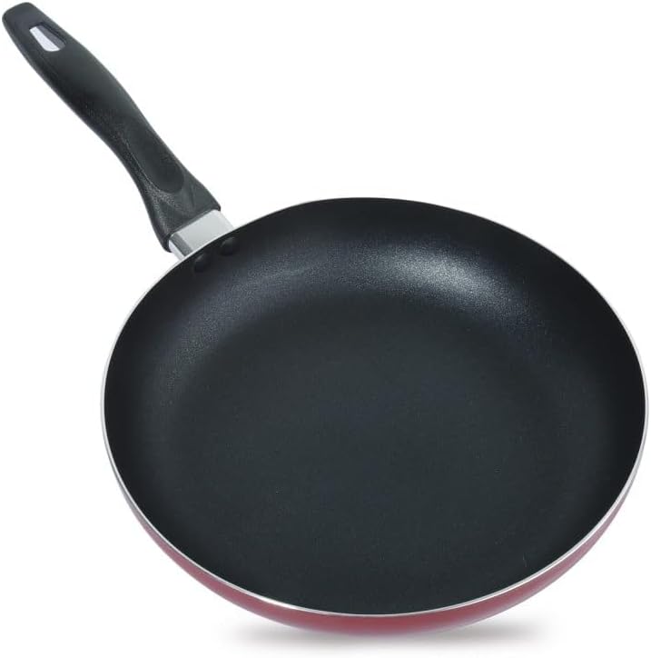 Homeway Non-stick Frying Pan Set 2-Pieces, Red - Image 2