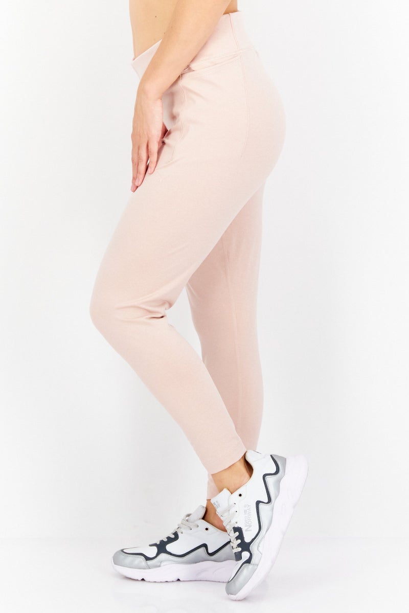 PUMA Women Sportswear Fit Brand Logo Training Leggings, Peach - Image 3