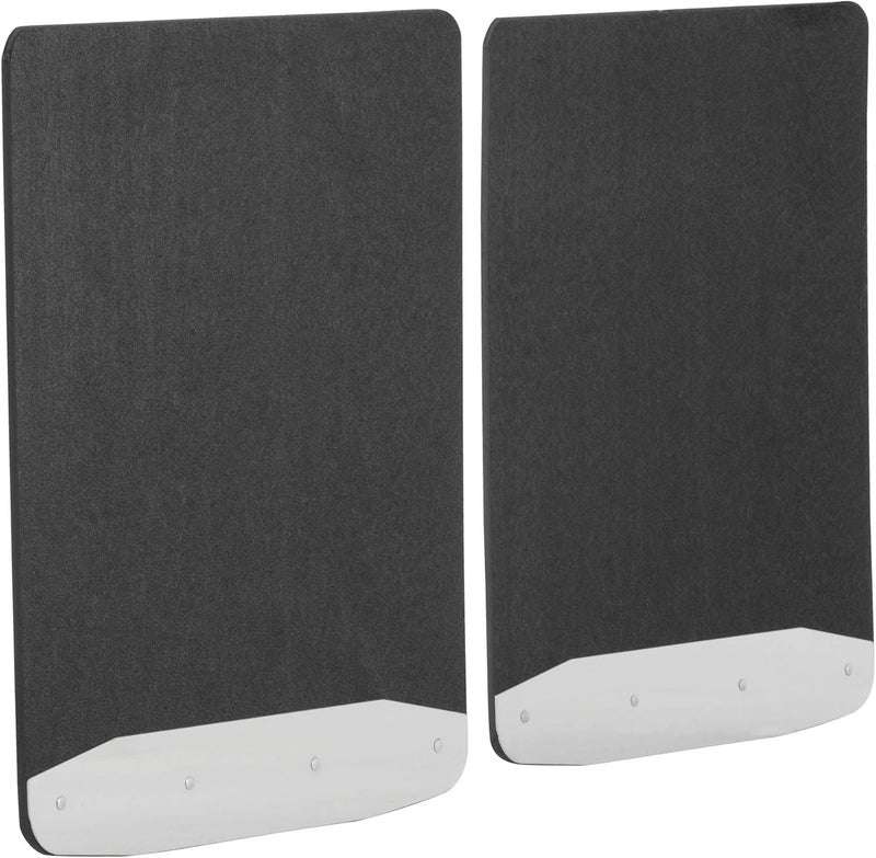 LUVERNE 252023 Universal 20-Inch x 23-Inch Textured Rubber Mud Guards with Stainless Steel Plates - Image 3