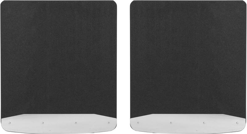 LUVERNE 252023 Universal 20-Inch x 23-Inch Textured Rubber Mud Guards with Stainless Steel Plates - Image 1