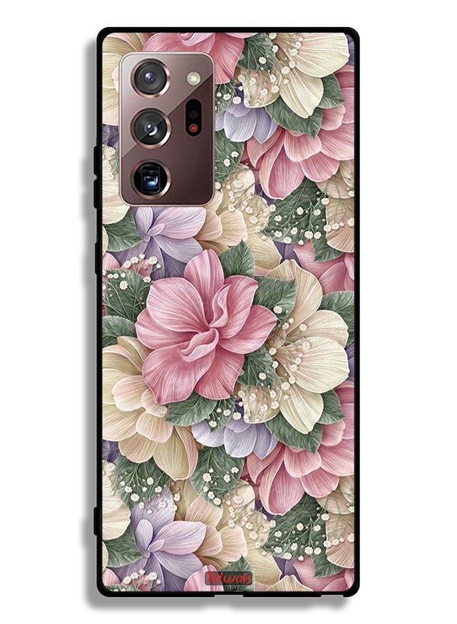 Tolwak غطاء حماية لهاتف سامسونج جالاكسي نوت 20 ألترا 4G بتصميم زهور إتش دي - Image 2