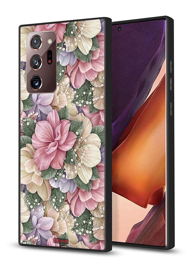 Tolwak غطاء حماية لهاتف سامسونج جالاكسي نوت 20 ألترا 4G بتصميم زهور إتش دي - Image 1