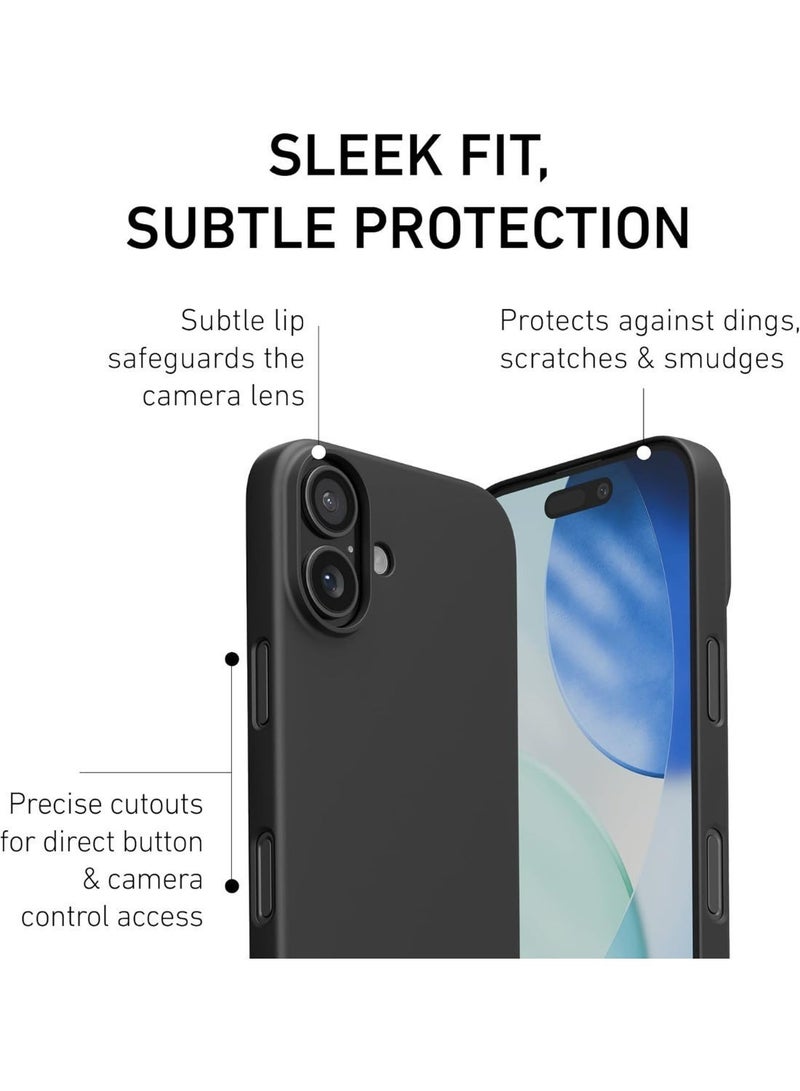 For iPhone 17 Case with Screen Protector, Ultra-Thin Matte TPU Case + Tempered Glass Protector, Shock Absorption, Camera & Screen Convex Edges, Anti-Fingerprint, Anti-Scratch, Only Fits iPhone 17 - Image 2