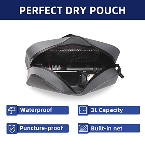 THURSO SURF Waterproof Fanny Pack Dry Bag Floating Waterproof Pouch Bag Adjustable Waist Strap Keep Your Phone and Valuables Safe/Dry SUP Accessories for Kayaking Paddle Board Snorkeling Boating - Image 3