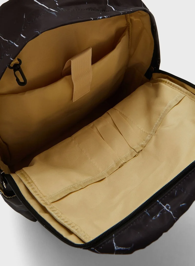 جينجر مجموعة من 3 قطع (شنطة ظهر + شنطة لحفظ الطعام + مقلمة )