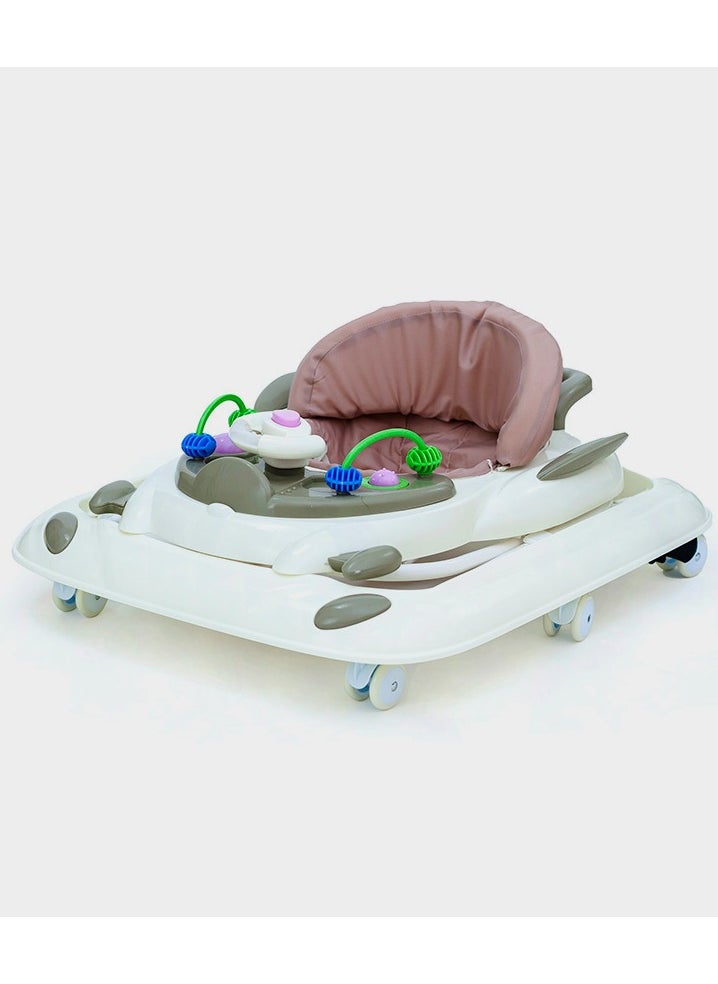 Rally Foldable Soft Cushioned Seat Baby Walker Brown  - Image 5