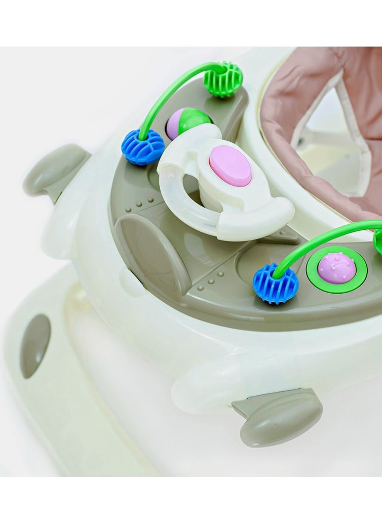 Rally Foldable Soft Cushioned Seat Baby Walker Brown  - Image 3