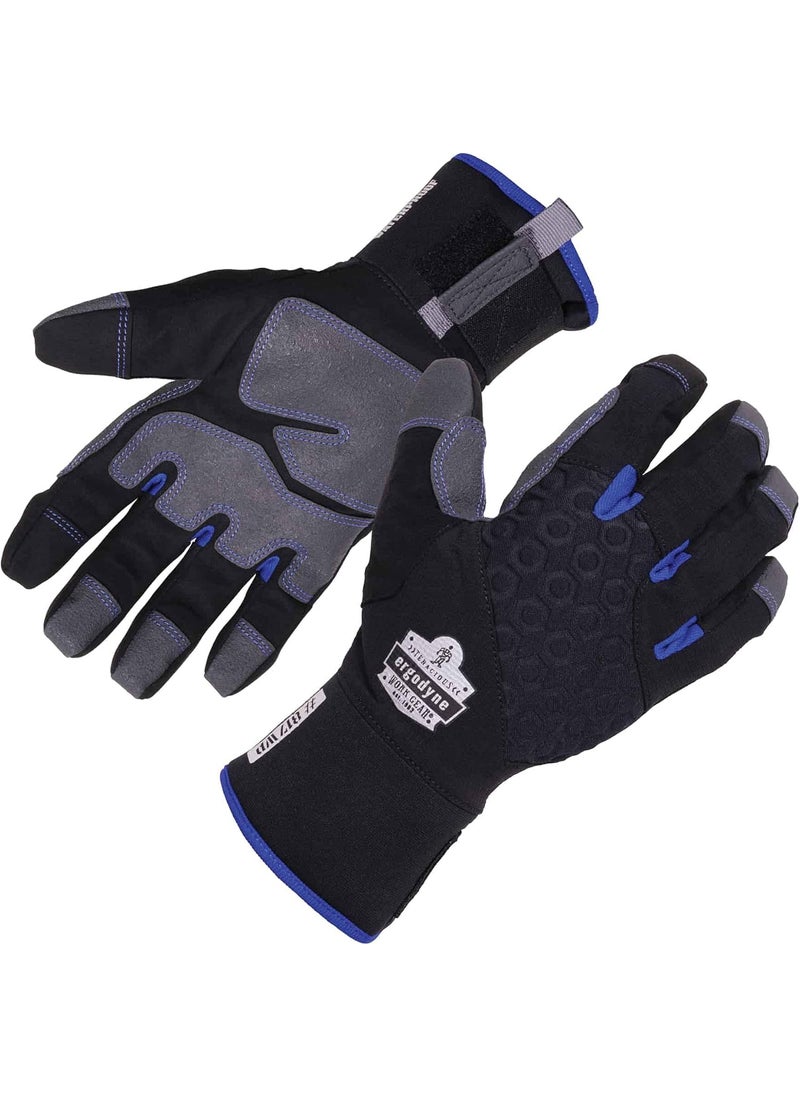 Ergodyne Ergodyne ProFlex 817WP Waterproof Work Gloves Thermal Insulated Touchscreen Reinforced Palms Black XLarge  - Image 1