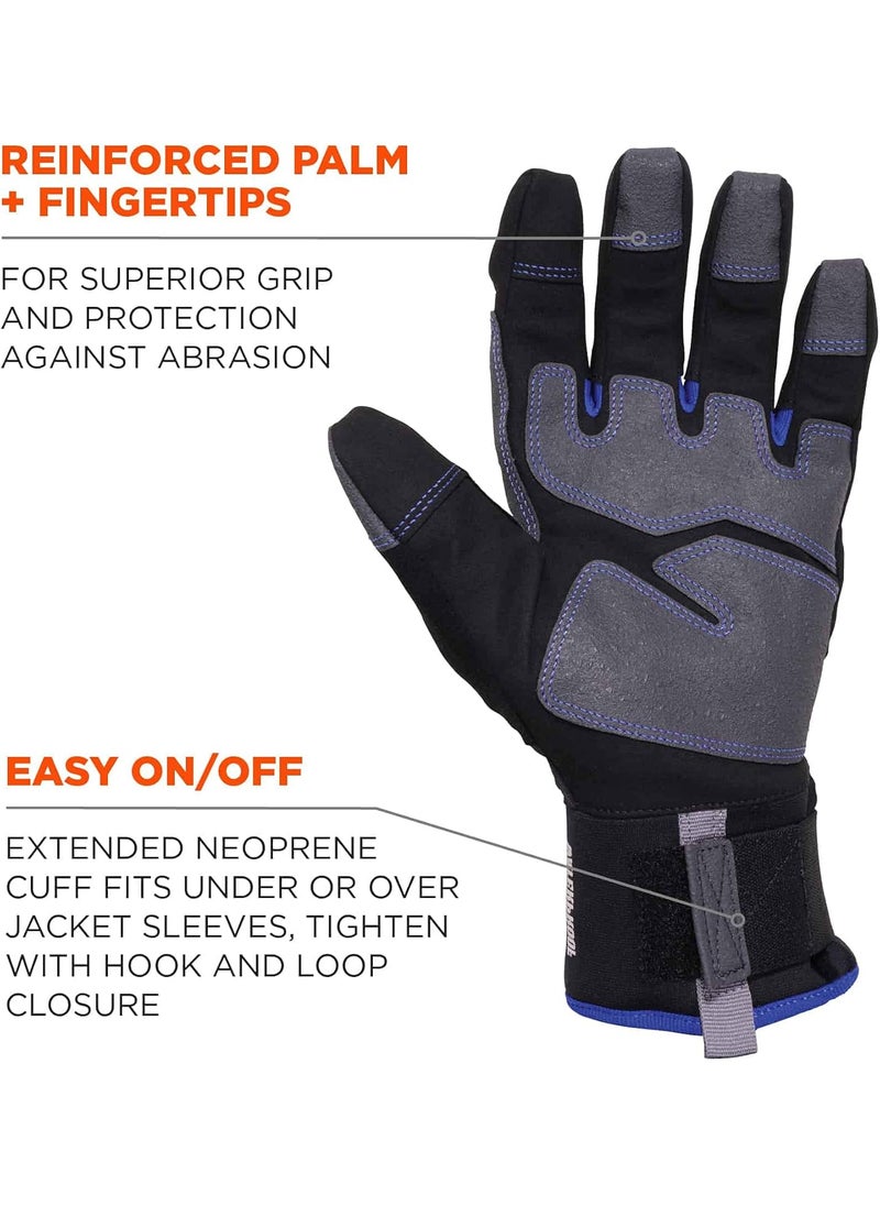 Ergodyne Ergodyne ProFlex 817WP Waterproof Work Gloves Thermal Insulated Touchscreen Reinforced Palms Black XLarge  - Image 4