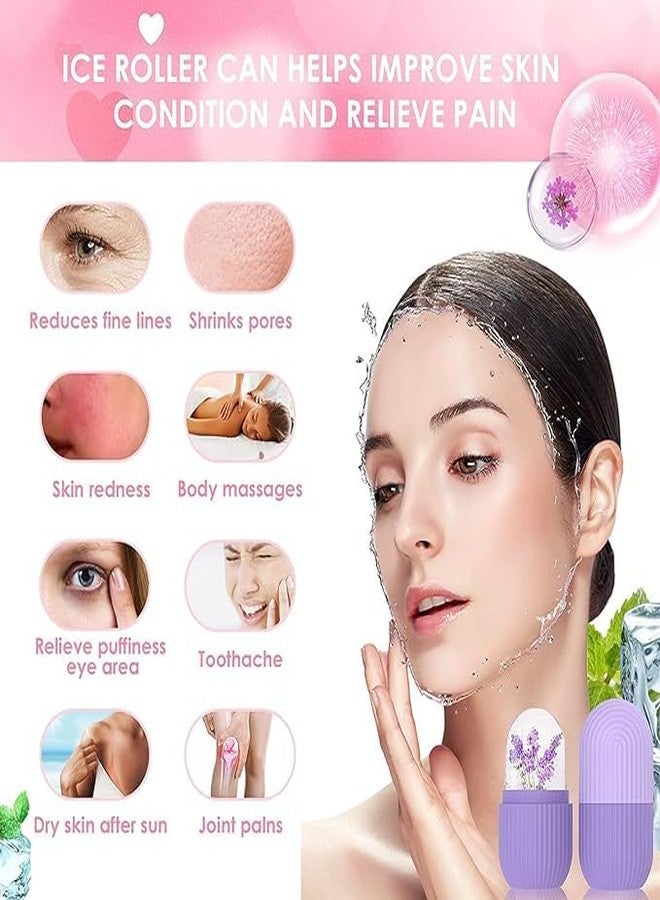 OFFERZONEIce Face Roller Silicone Facial Cube for Eyes Neck Massage Remove Dark Circle Pore Shrink Face Beauty Skin Care Ice Mould Kitchen Tools - Image 3