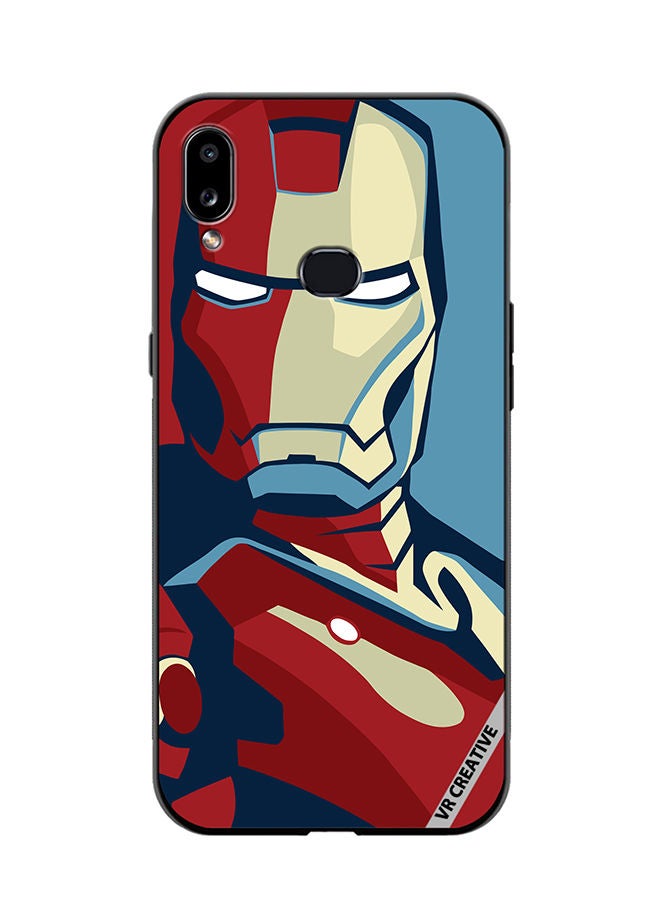 VR CREATIVE Protective Case Cover For Samsung Galaxy A10s Iron Man Red And Blue Design Multicolour - Image 1