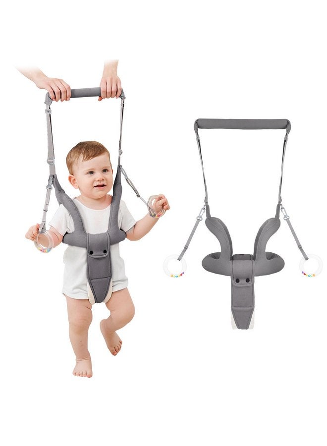 Ocanoiy Ocanoiy Baby Walking Helper, Handheld Baby Walking Harness, Infant Toddler Walker Assistant Belt, Baby Standing Support Help Baby Walk, Walking Assistance for Babies 8-16 Months (Gray)  - Image 1
