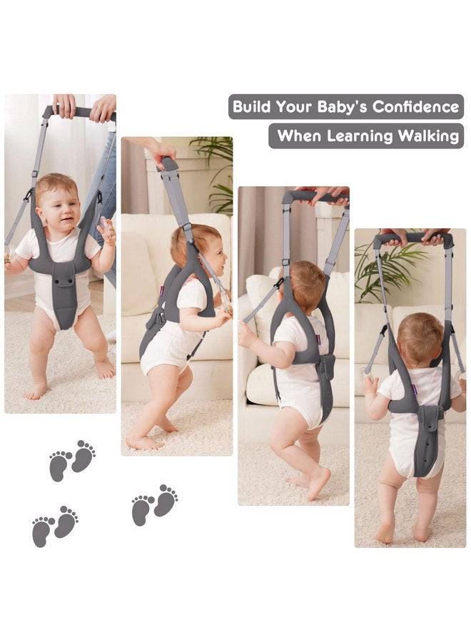 Ocanoiy Ocanoiy Baby Walking Helper, Handheld Baby Walking Harness, Infant Toddler Walker Assistant Belt, Baby Standing Support Help Baby Walk, Walking Assistance for Babies 8-16 Months (Gray)  - Image 5