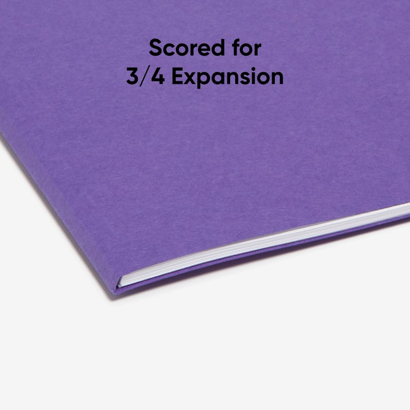 Smead Standard File Folders, 100 Count, Purple, 1/3-Cut Tabs, Letter Size (13043) - Image 5