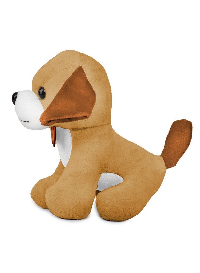 Webby Soft Animal Plush Standing Dog Toy 20Cm, Brown - Image 5