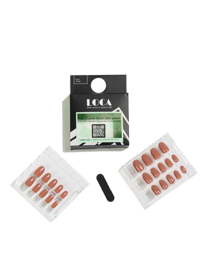 loca NAILS Nude Oval No 28 - Image 4