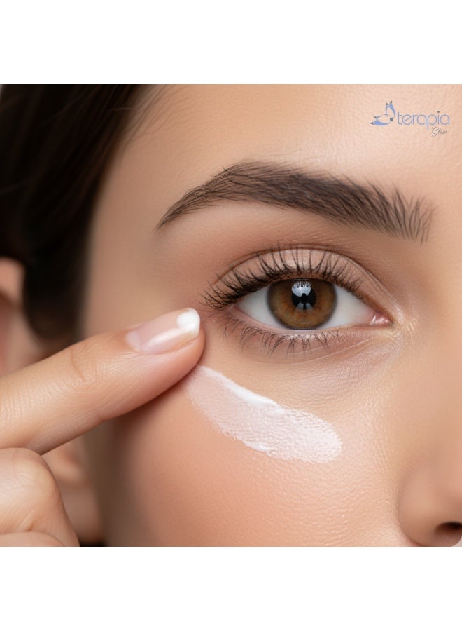 Terapia Glow Eye Contour Cream Reduces Dark Circles, Anti-Wrinkles with Hyaluronic Acid 15 gm - Image 2
