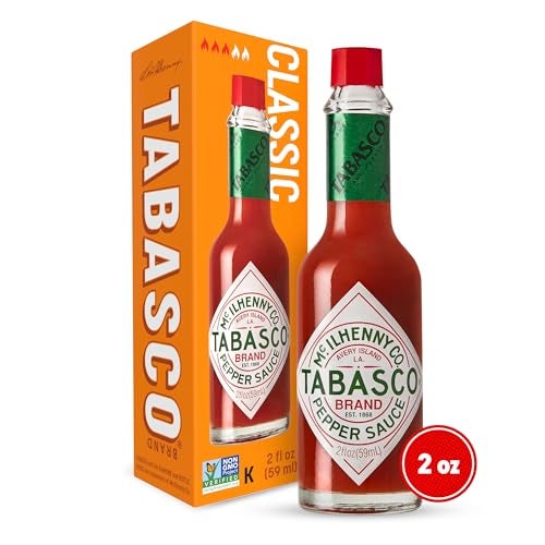 TABASCO Brand Original Red Pepper Hot Sauce, Medium Heat, Glass Bottle, Classic & Versatile Flavor, Three Simple Ingredients, Great for Dips, Tacos, Eggs, Pizza, Oysters & More, 2 Fl Oz (Pack of 1) - Image 2