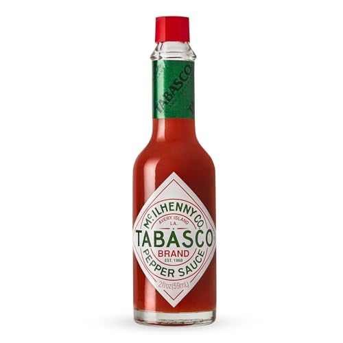 TABASCO Brand Original Red Pepper Hot Sauce, Medium Heat, Glass Bottle, Classic & Versatile Flavor, Three Simple Ingredients, Great for Dips, Tacos, Eggs, Pizza, Oysters & More, 2 Fl Oz (Pack of 1) - Image 1