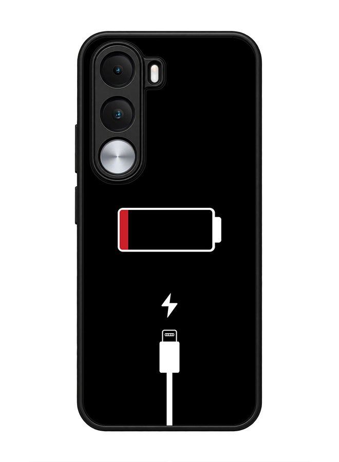 Stylizedd Rugged Case for realme C100i / C100x / P4x- Slim Fit Hybrid Rubber Cover Battery Empty - Image 1