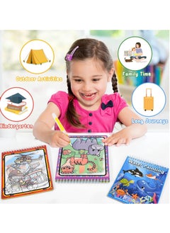KASTWAVE 3PCS Magic Water Colouring Books Car Animals Water Drawing Doodle with Magic Water Pens Reusable Water Board Painting Pads Educational Gifts Travel Toy for Kids Girls Boys 3 4 5 6+ Years Old  - Image 5