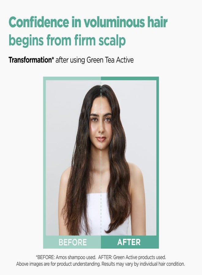 أموس بروفيشنال شامبو أموس بروفيشنال النشط بالشاي الأخضر 60 مل + مجموعة العناية بالشعر وفروة الرأس 40 مل | مضاد للشيخوخة للشعر الخفيف والمتساقط | يحمي فروة الرأس ويمنح الشعر كثافة - Image 3