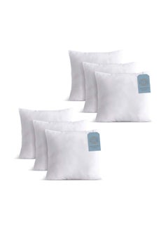 Hotel Linen Klub مجموعة كلوب للفراش الفندقي من 6 حشوات وسادة - 40 × 44 سم، 350غ من الألياف غير السيليكونية، قماش غير منسوج  - Image 1