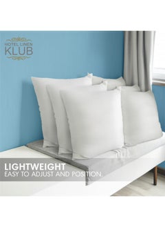 Hotel Linen Klub مجموعة كلوب للفراش الفندقي من 6 حشوات وسادة - 40 × 44 سم، 350غ من الألياف غير السيليكونية، قماش غير منسوج  - Image 4