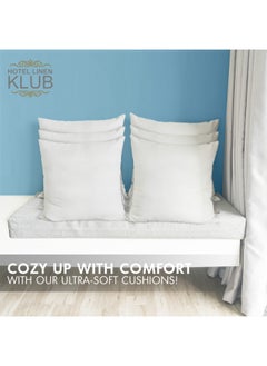 Hotel Linen Klub مجموعة كلوب للفراش الفندقي من 6 حشوات وسادة - 40 × 44 سم، 350غ من الألياف غير السيليكونية، قماش غير منسوج  - Image 5