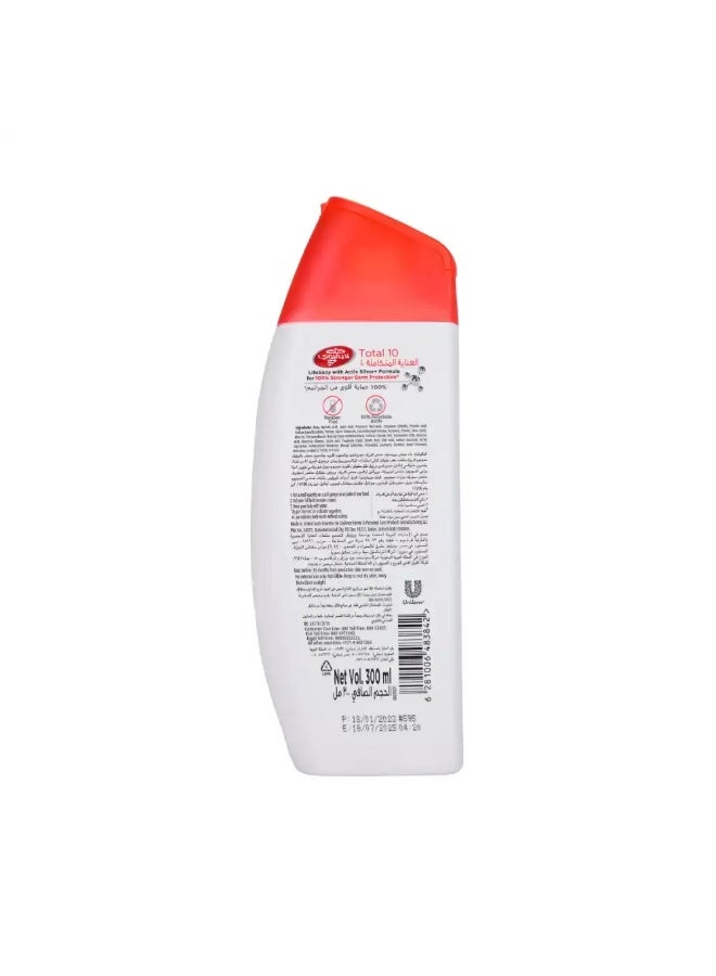 Lifebuoy Total 10 Germ Protection Antibacterial Body Wash with Activ Silver Formula- 300ml White and Red 300mlml - Image 2