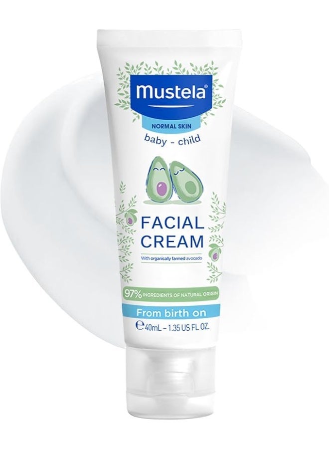 Mustela Hydra Bebe Face Cream pack of 2 –  Daily Baby Moisturizer with Natural Avocado- 40ml - Image 2