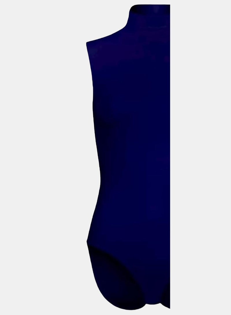 Silvy Lycra Wave1 High Neck Sleeveless Bodysuit Top Underwear - Image 3