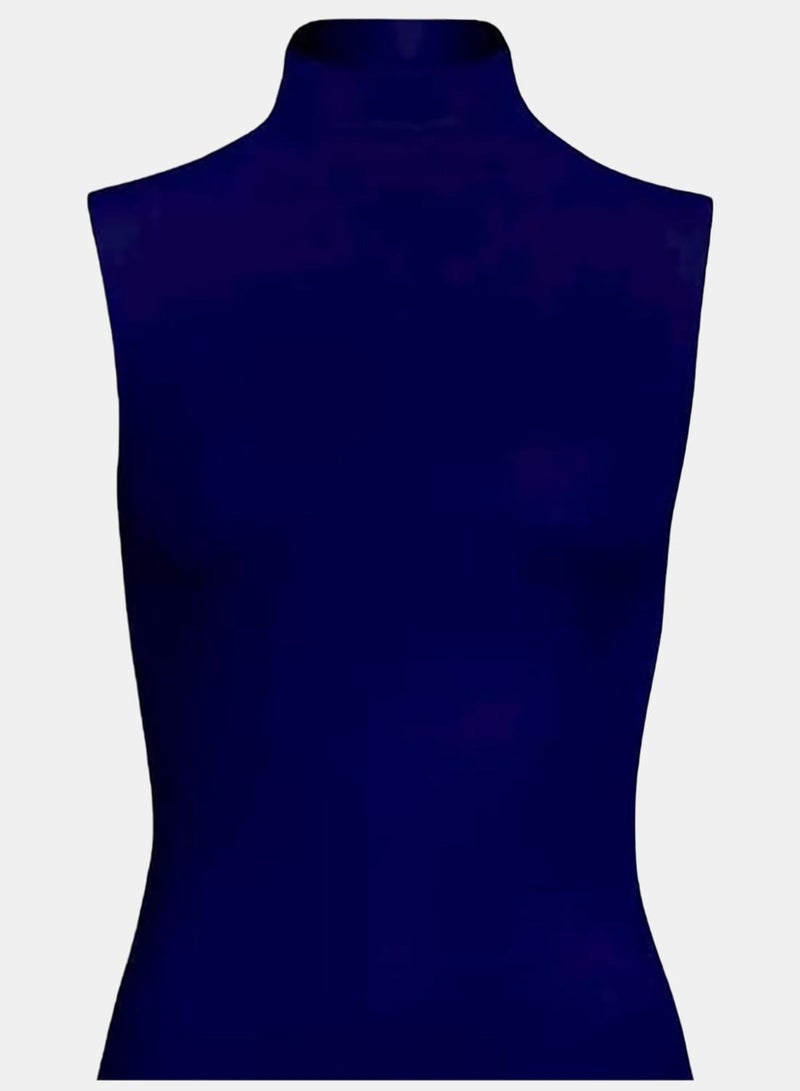 Silvy Lycra Wave1 High Neck Sleeveless Bodysuit Top Underwear - Image 2
