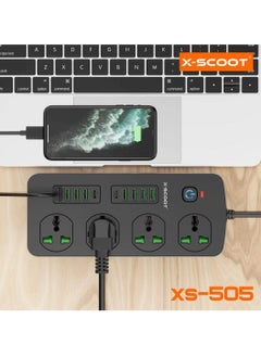 X-SCOOT XS-505 Shared with 4 Port Biscuit 8 USB Slot and 2 TP-C Slots 3000 Watts  - Image 3